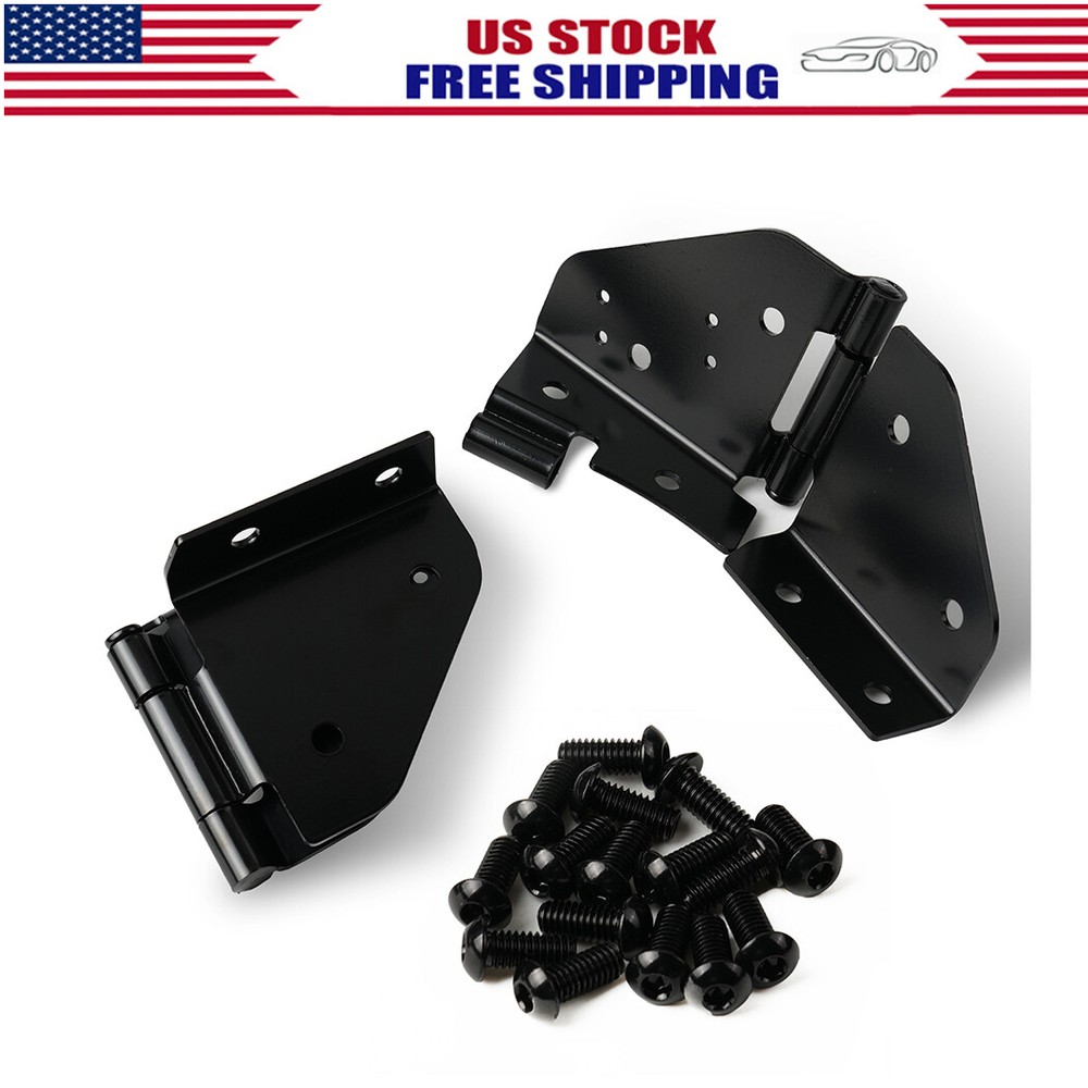 Windshield Hinges Set 76-95 For Jeep Wrangler CJ5 CJ7 Pair