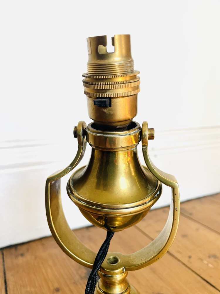 Antique Brass Gimbal Lamp