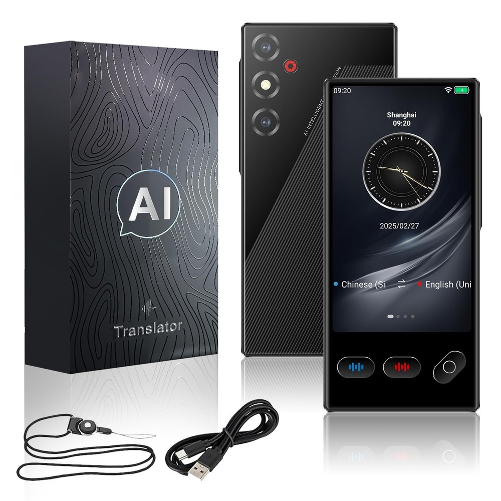 Language Translator Device, 2025 Real Time AI Translator Device, Instant