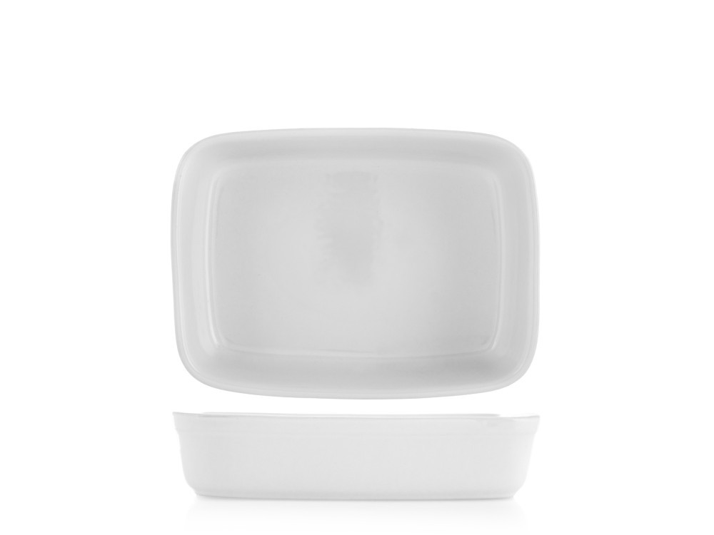 Home Rectangular White Ceramic Baking Dish 25X18.5X6 Cm
