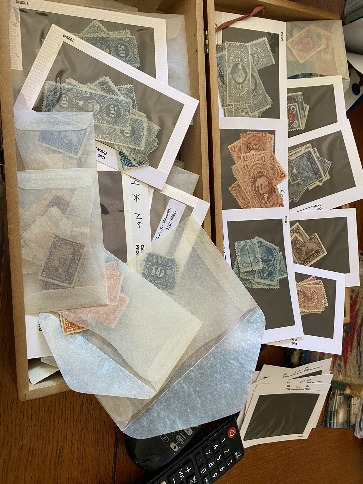 Us Stamp Collection 25 Revenue And Back Of Book For $10