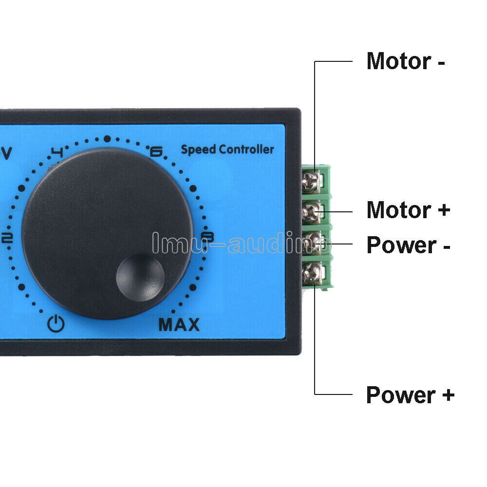 DC 10-60V 12V 24V 48V 20A PWM DC Motor Speed Controller Soft Start Switch