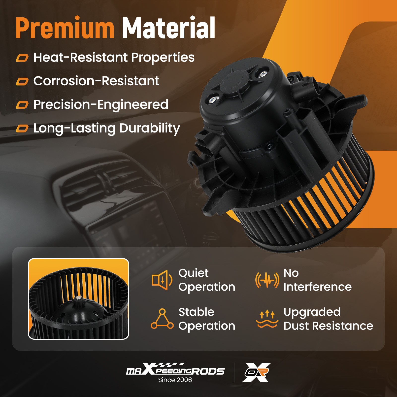 HVAC Heater Blower Motor Fan For GMC Sierra 1500 2500 3500 HD 2010-2014 22803996