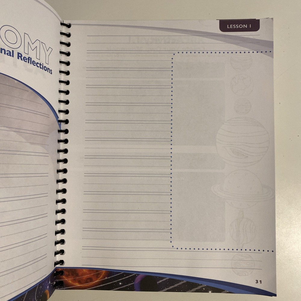 Apologia Astronomy 2nd Edition, Junior Notebooking Journal Spiral bound