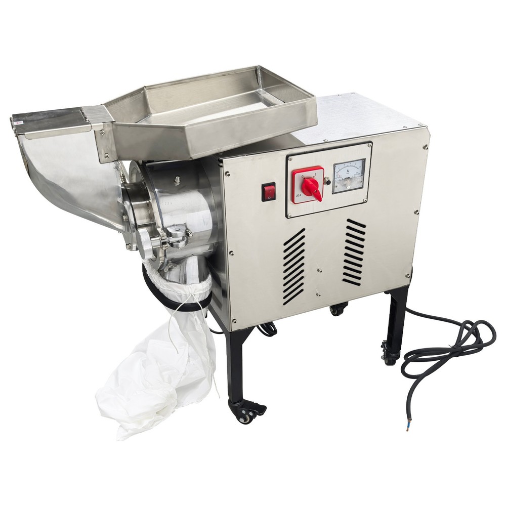 Horizontal Continuous Feeding Mill Crusher 220V Pulverizer Grinder Machine