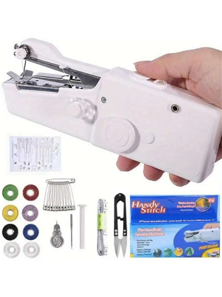 Handheld Sewing Machine Mini Cordless Electric Sewing Kit, Portable Quick Stitch