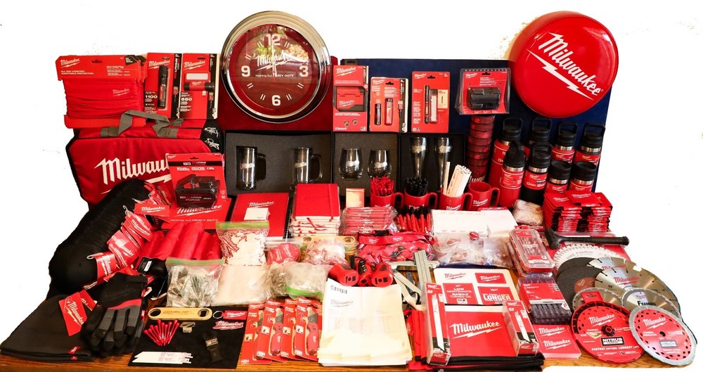 Milwaukee Power Tools Embroidered Patch 3 1/4" wide - Authentic Item w/ Receipts