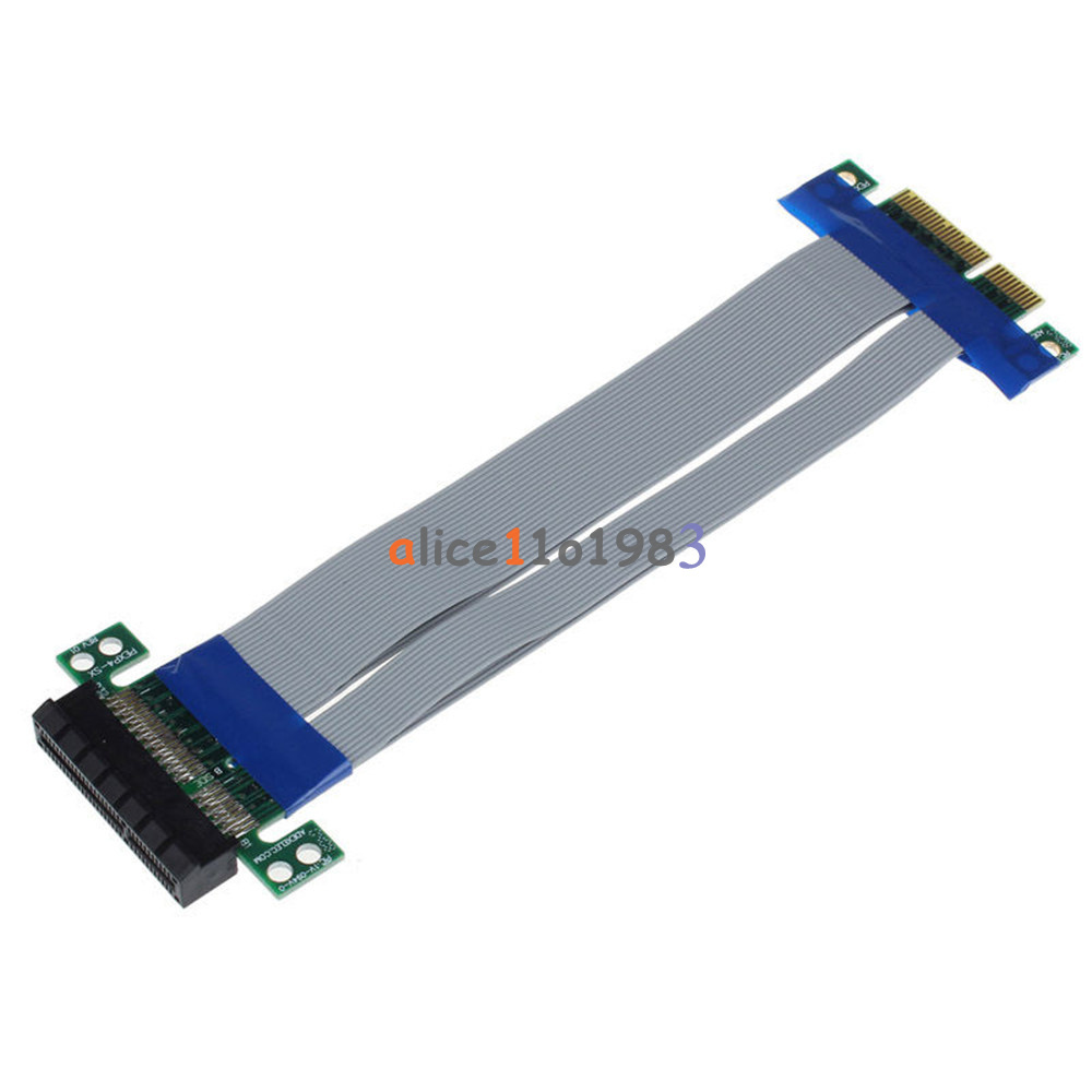 PCI-E 4X to 4X Riser Card Extender Express Extension Cable Flexible Ribbon cable