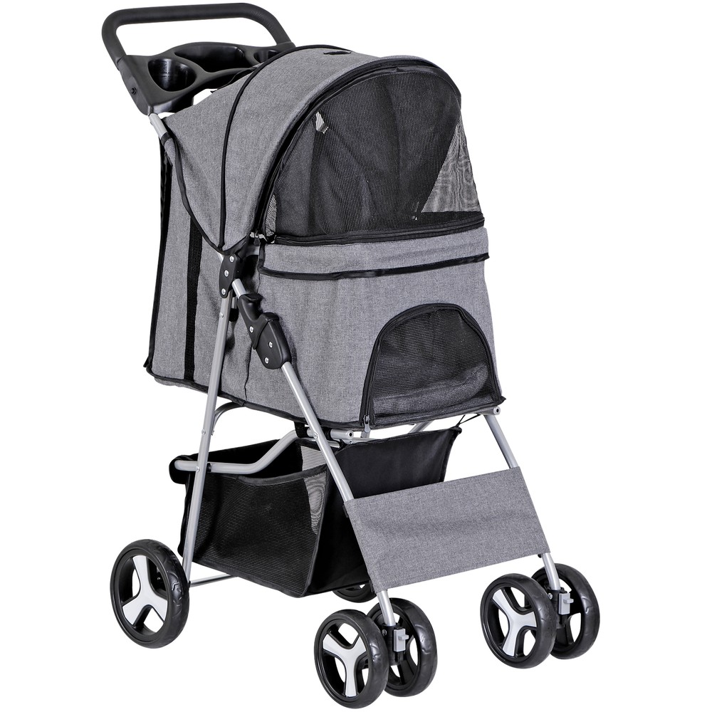 Pet Stroller for Medium Small Dogs Foldable 4 Wheels Dog Strollers Lightweight