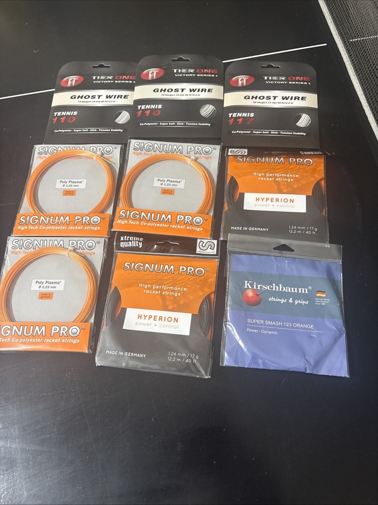 9 Sets Tennis String Signum Ghost Wire Kirschbaum