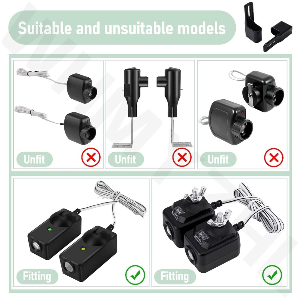 2 Pack Garage Door Sensor Sun Shade Protector | Shield...