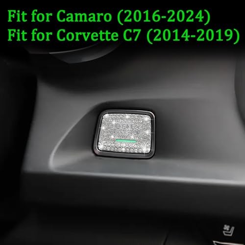 Bling Car Engine Start Button Cover Compatible with Chevy Camaro 2016-2024