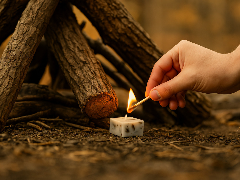FirstLight Firestarters – Natural, Handmade Campfire Starters (18-Pack)