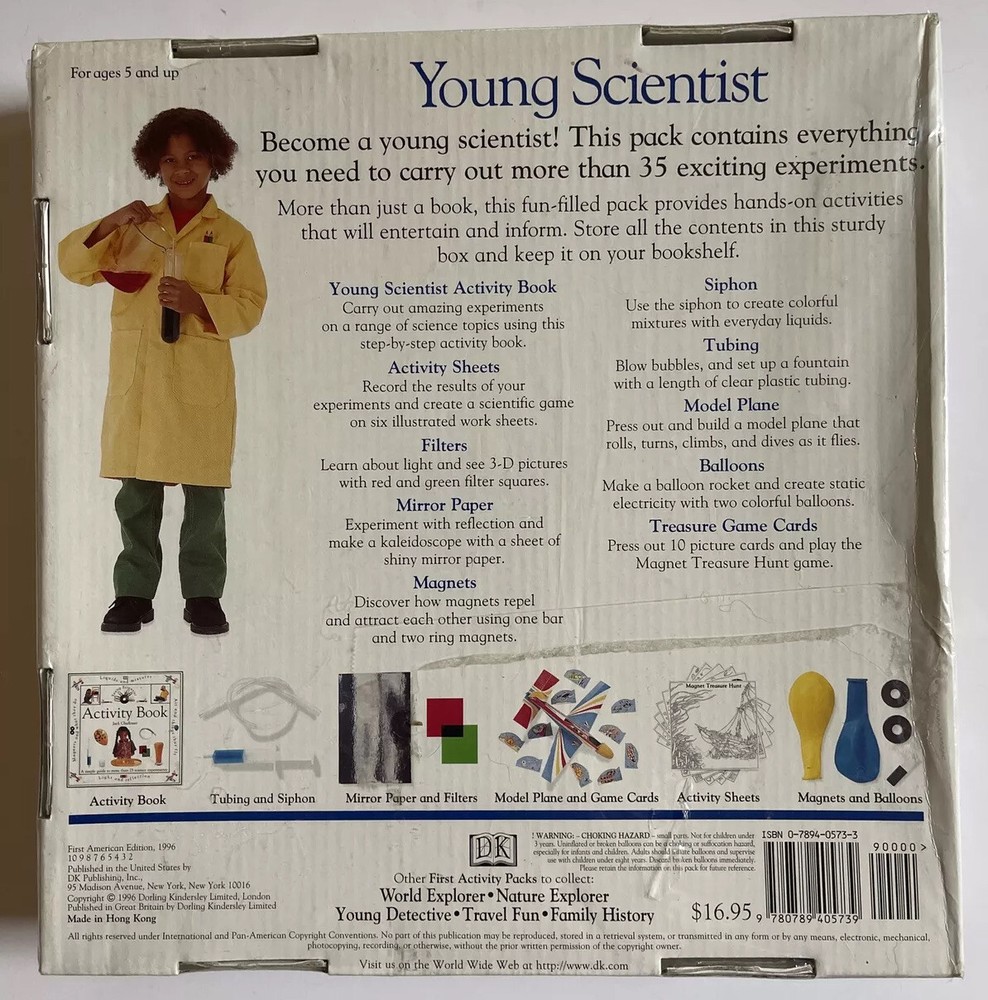 The Young Scientist Kit - A DK First Activity Pack 1996 Vintage