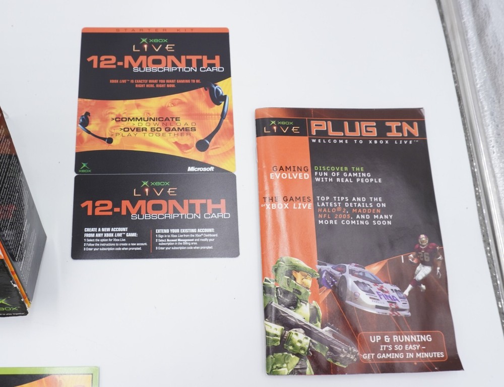 Original Xbox Live Starter Kit Big Box | Box + Inserts Only | No Mic/Game