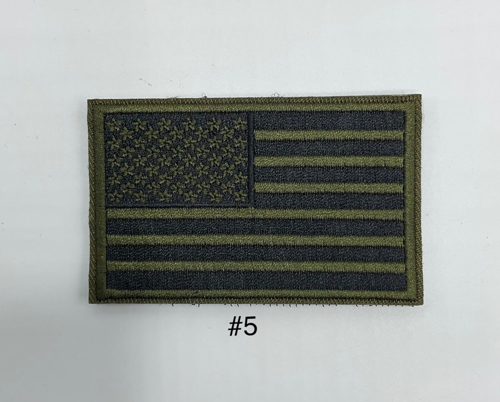 USA US Flag Forward Facing Patches 3x2"Morale HooK & Loop Fastener