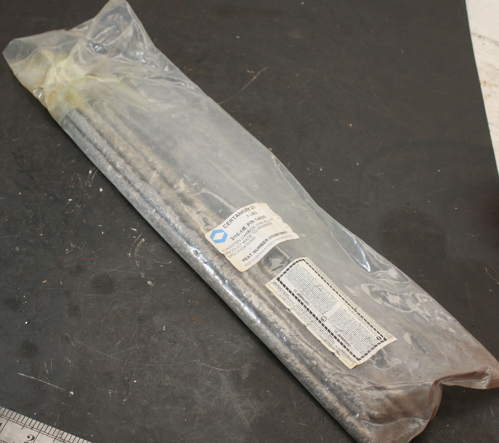 3 lbs Certanium 21C 1/8"-3/16" Tungsten Carbide Hardfacing Brazing Welding Rods