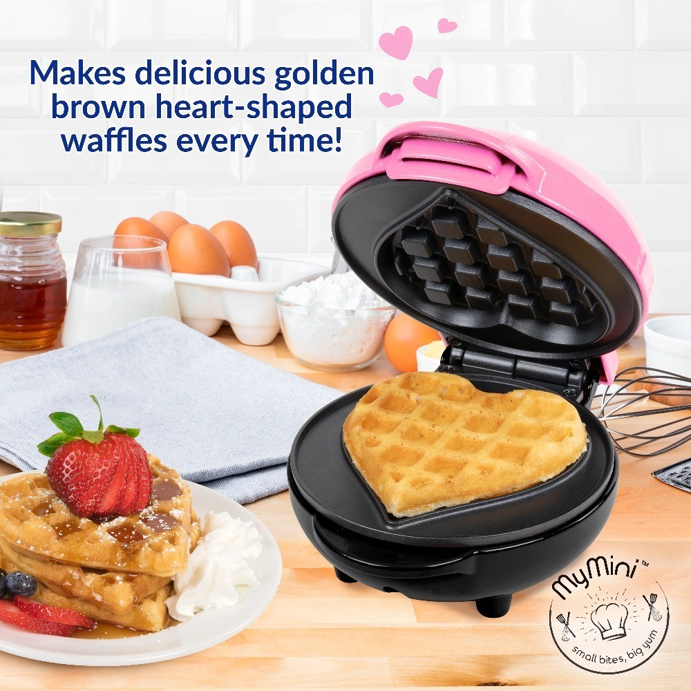 Heart Shape Waffle Iron Non-Stick Electric Waffle Maker Machine for Kitchen