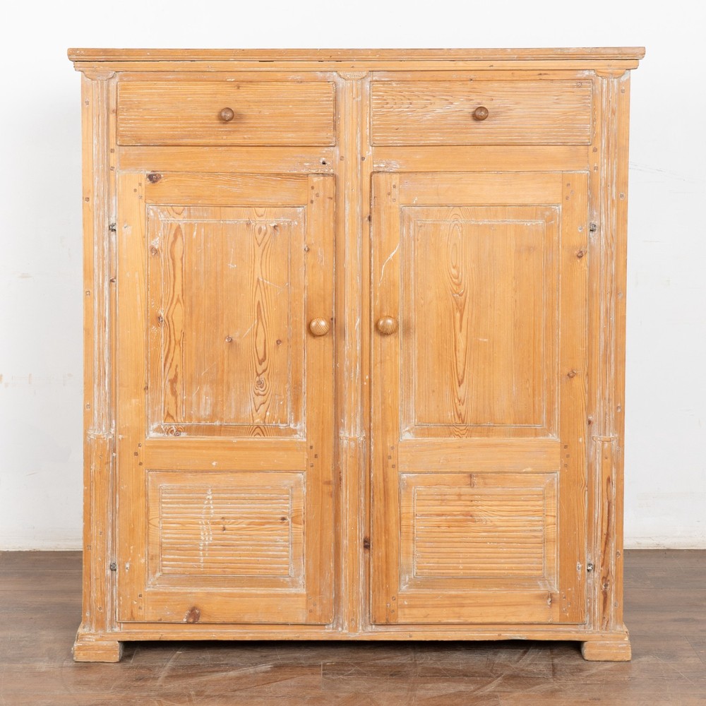 19th Century Swedish Pine Cabinet Sideboard