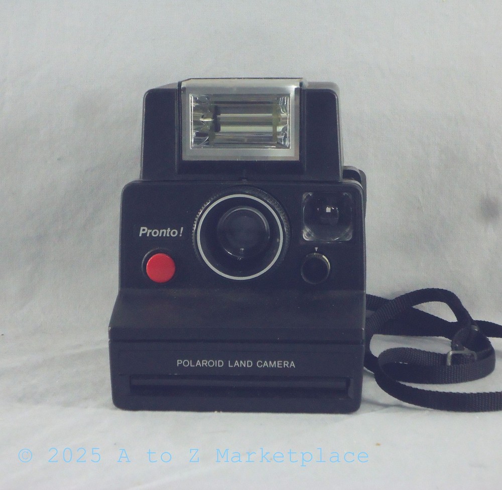 Polaroid Pronto! Land Camera & ITT MagicFlash Untested All contacts clean