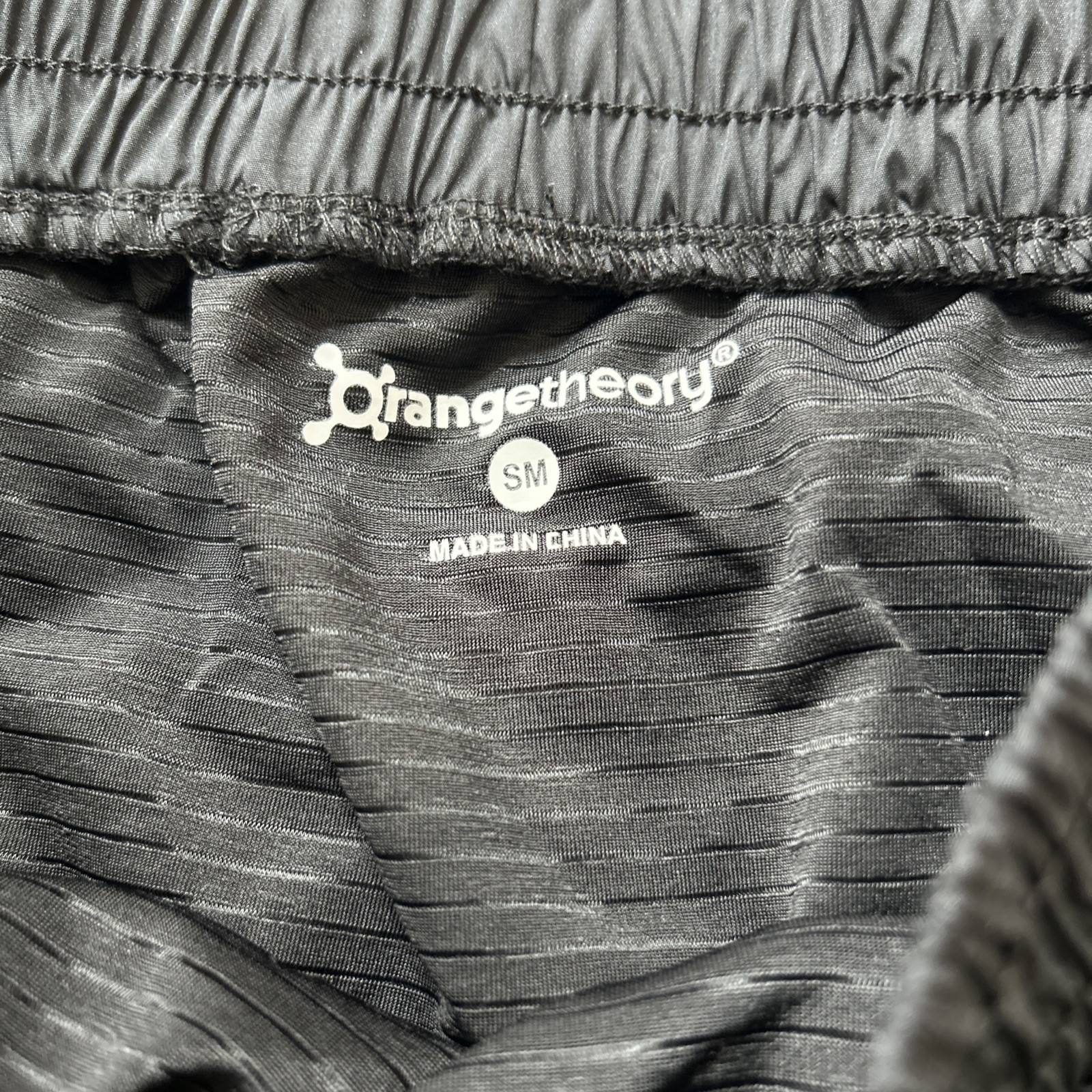 Orangetheory Fitness OTF Taffeta Lined Shorts Womens Small Black Workout Running