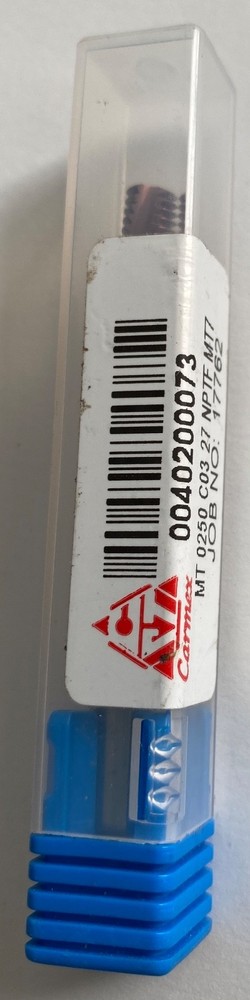 Carmex 0040200073 Thread Mill - MT0250C0327NPTFMT7