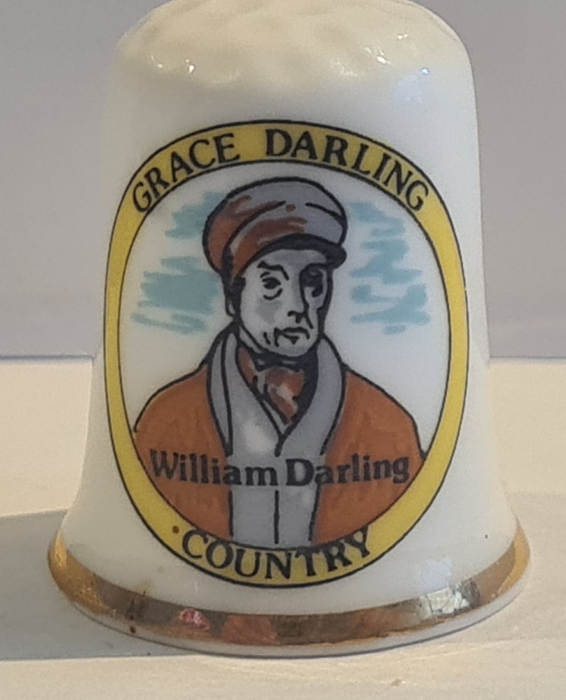Grace Darling Thimble Fine Bone China Thimble William Darling