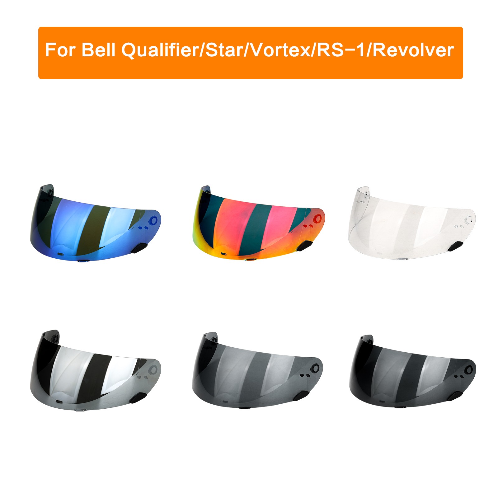 For Bell Qualifier Revolver Vortex RS-1 Star Wearproof Anti-Scratch Helmet Visor