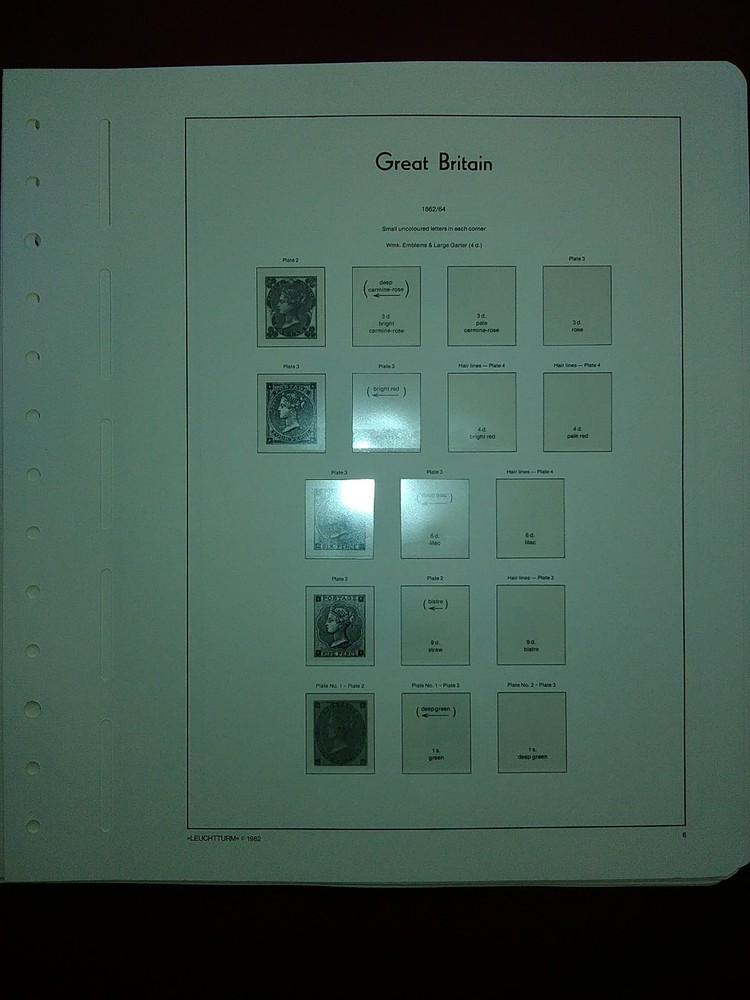 LIGHTHOUSE Hingeless album pages Great Britain 1840-1901 Used Ref 1840.1