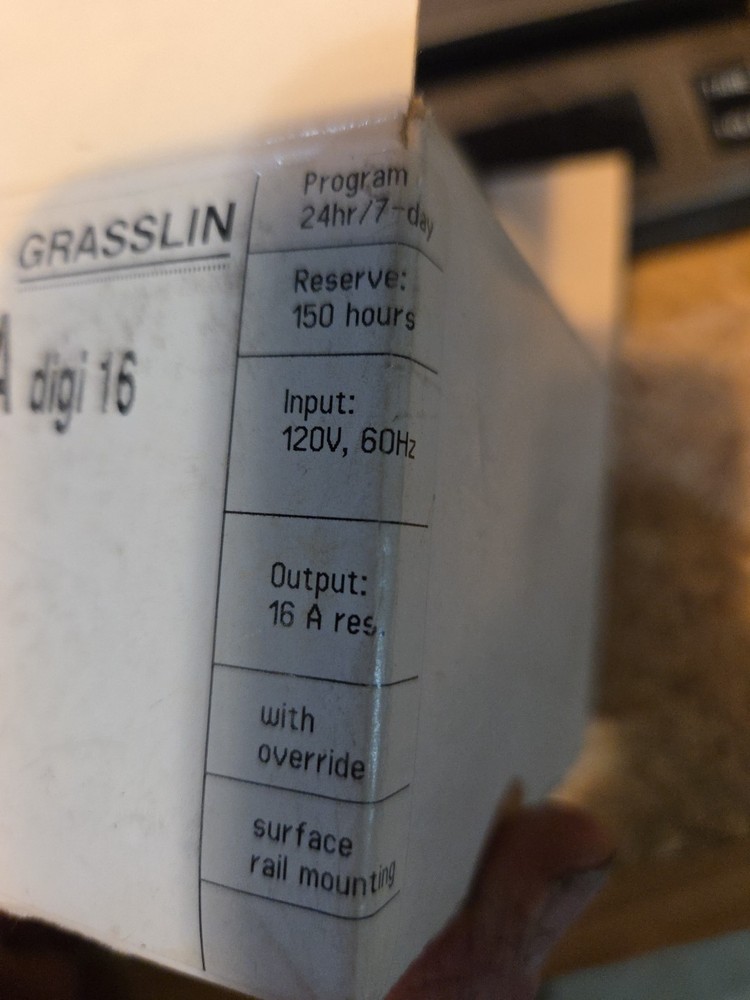Grasslin MIL72A-DIGI16 Electronic Time Switch Timer