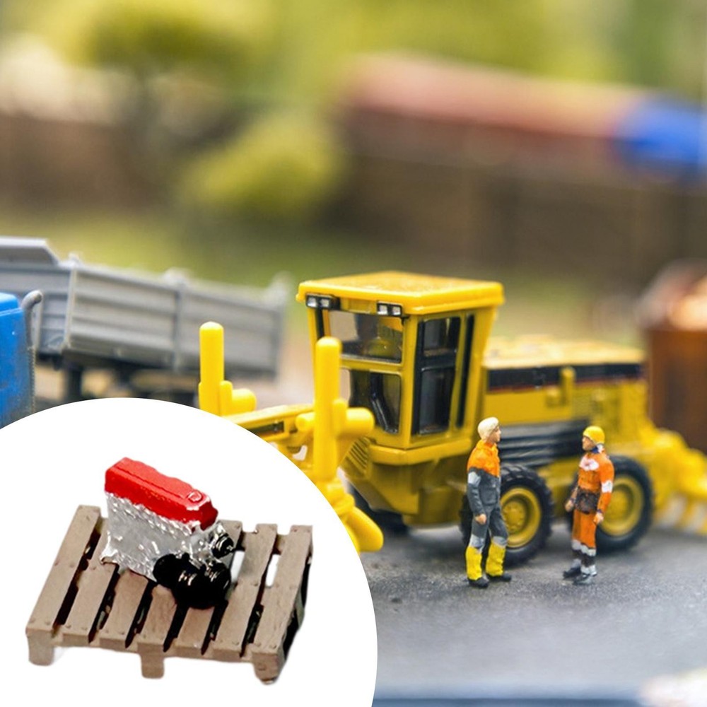 Board Engine Model Fake Wooden Board Engine Model Garage Accessory Miniature Pp
