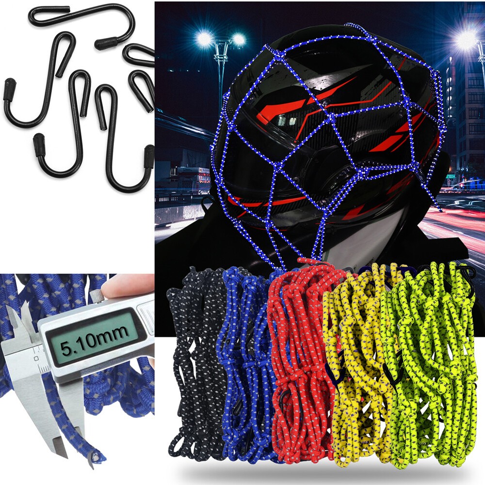 Bike Cargo Net Storage Net Strong Hooks Storage Cargo Rack Net for Motorcycle