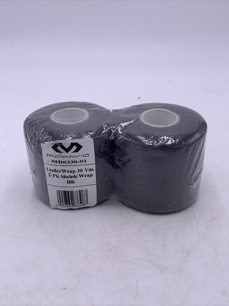 McDavid Two Pack 30-Yard Rolls Underwrap, Black