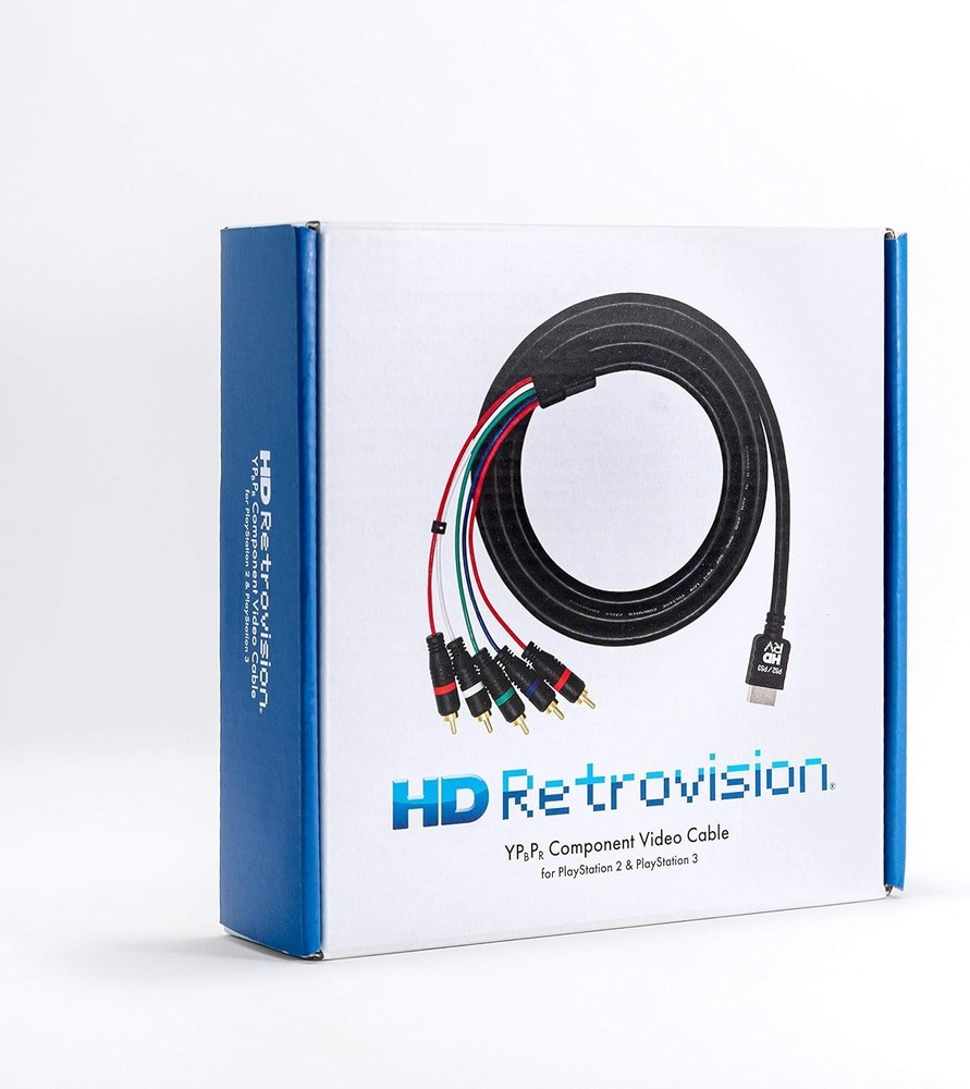 hd retrovision playstation 2/3 (ps2/ps3) premium ypbpr component video cable