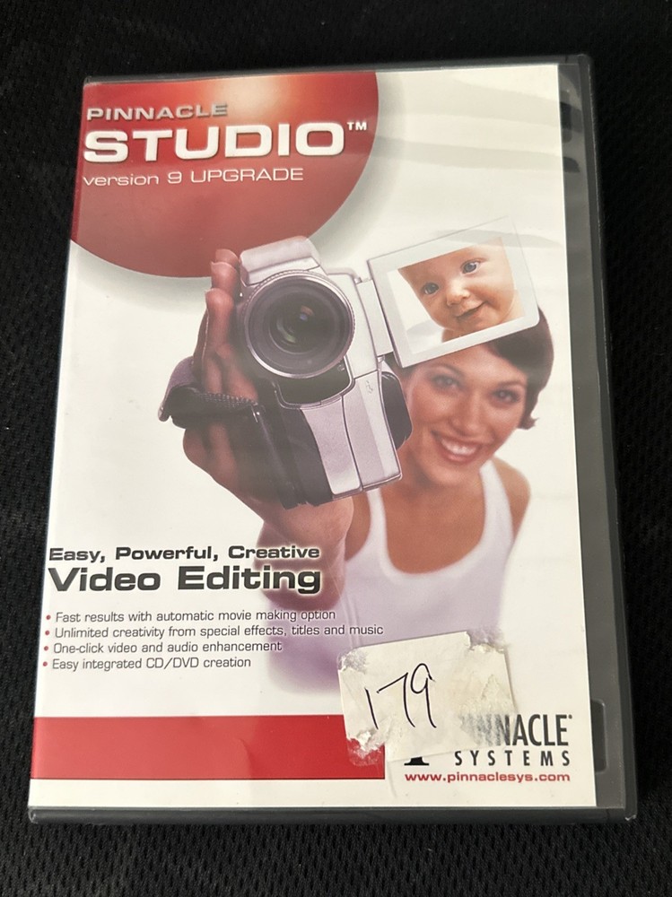 Pinnacle Studio Version 9 UPGRADE Software 2 Discs Video Editing Sys Complete