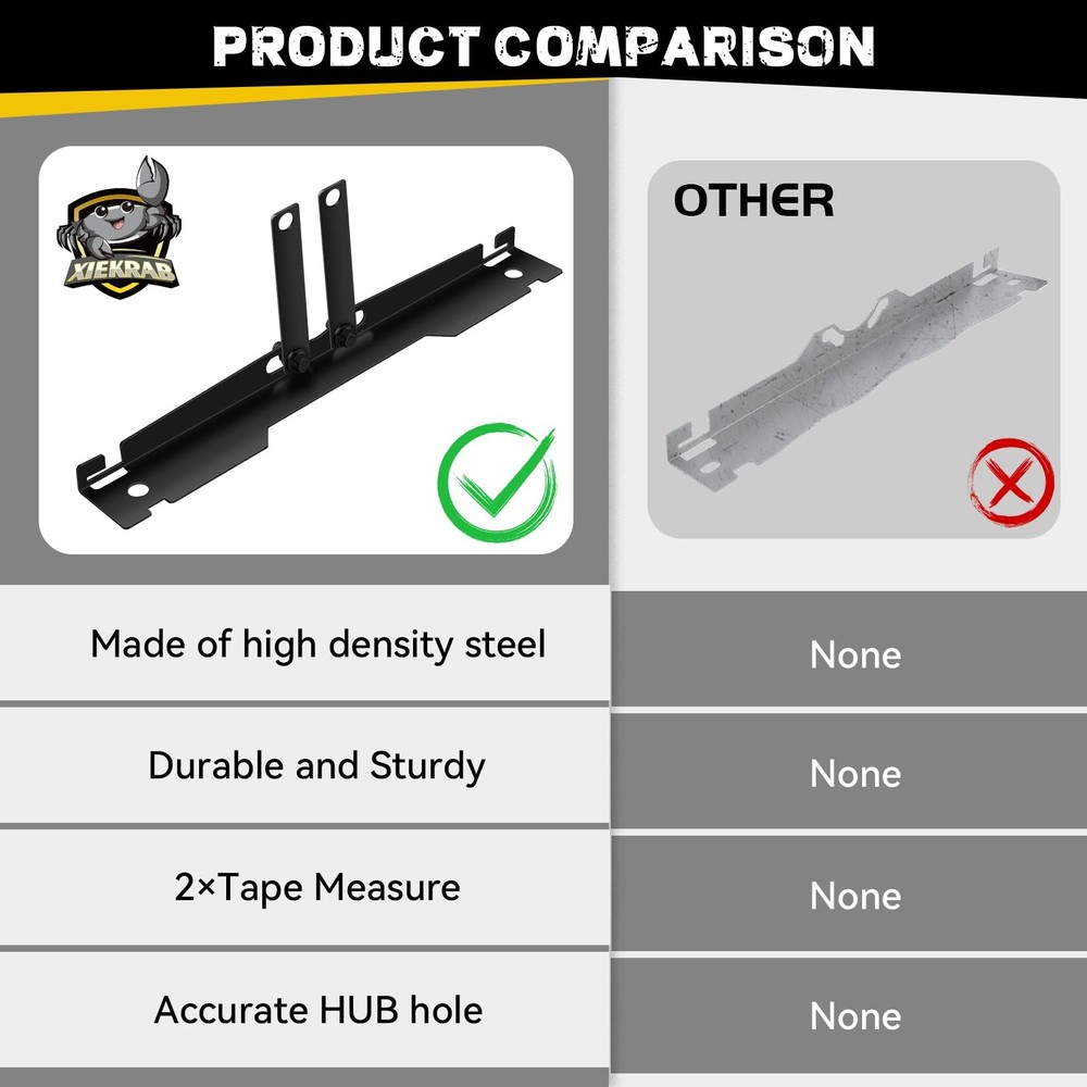 Upgraded Heavy-Duty Steel Wheel Alignment Tool Kit Collapsible Toe Alignment ...