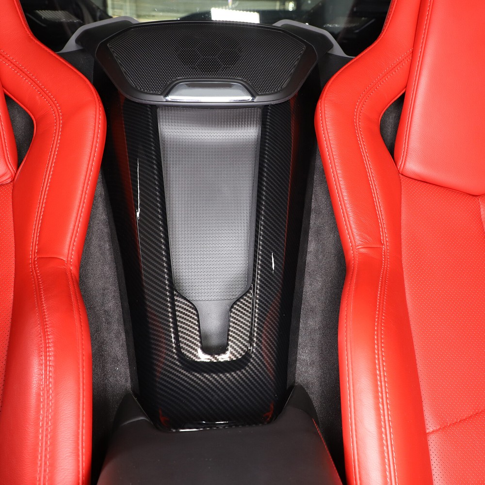 Carbon Fiber ABS Waterfall Charging Panel Trim Cover Fits Corvette C8 2020-2024