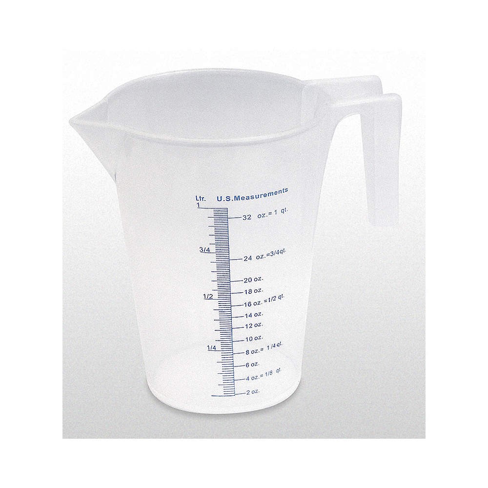 FUNNEL KING 94130 Measuring Container,1 L,Lip 4CUP6