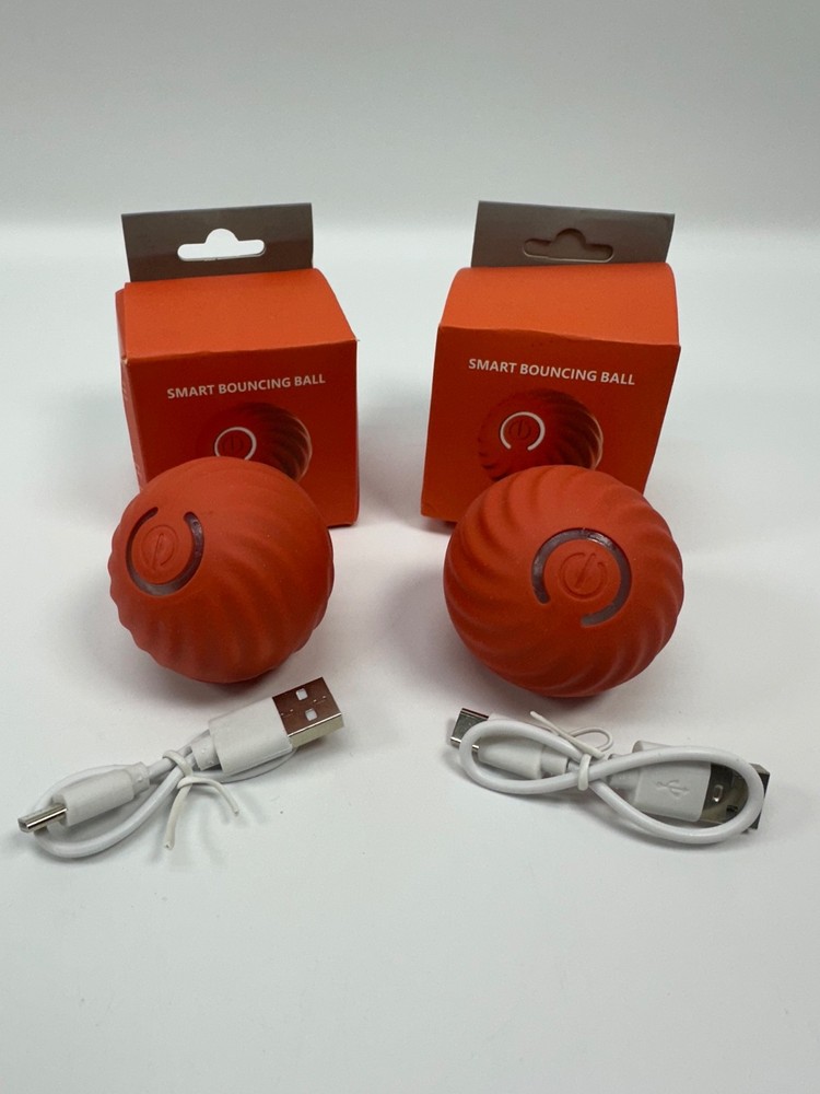 2pk Interactive Automatic Bouncing Ball For dogs Smart Vibrating Toy 2.2 inch