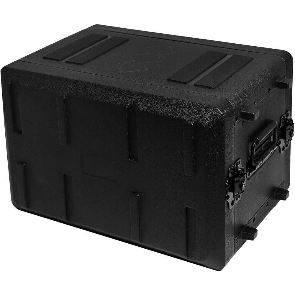 4U Rack Case Shallow 12" Depth, 19" Rackmount Flight Case for Amplifier, Audio