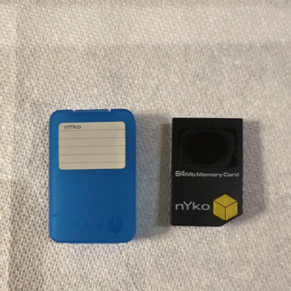 Nyko Black 64Mb Memory Card for Nintendo GameCube (1019 Blocks) Tested