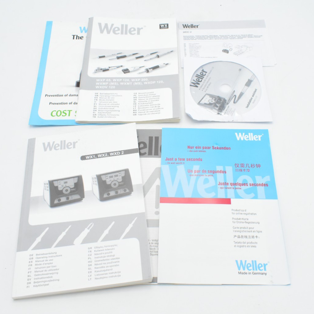 Weller WXD2010 2-Channel Desoldering Station with WXDP120 Iron + WDH70 Stand