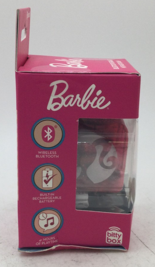 BARBIE Bitty Box, Bluetooth Speaker Miniature With Keychain