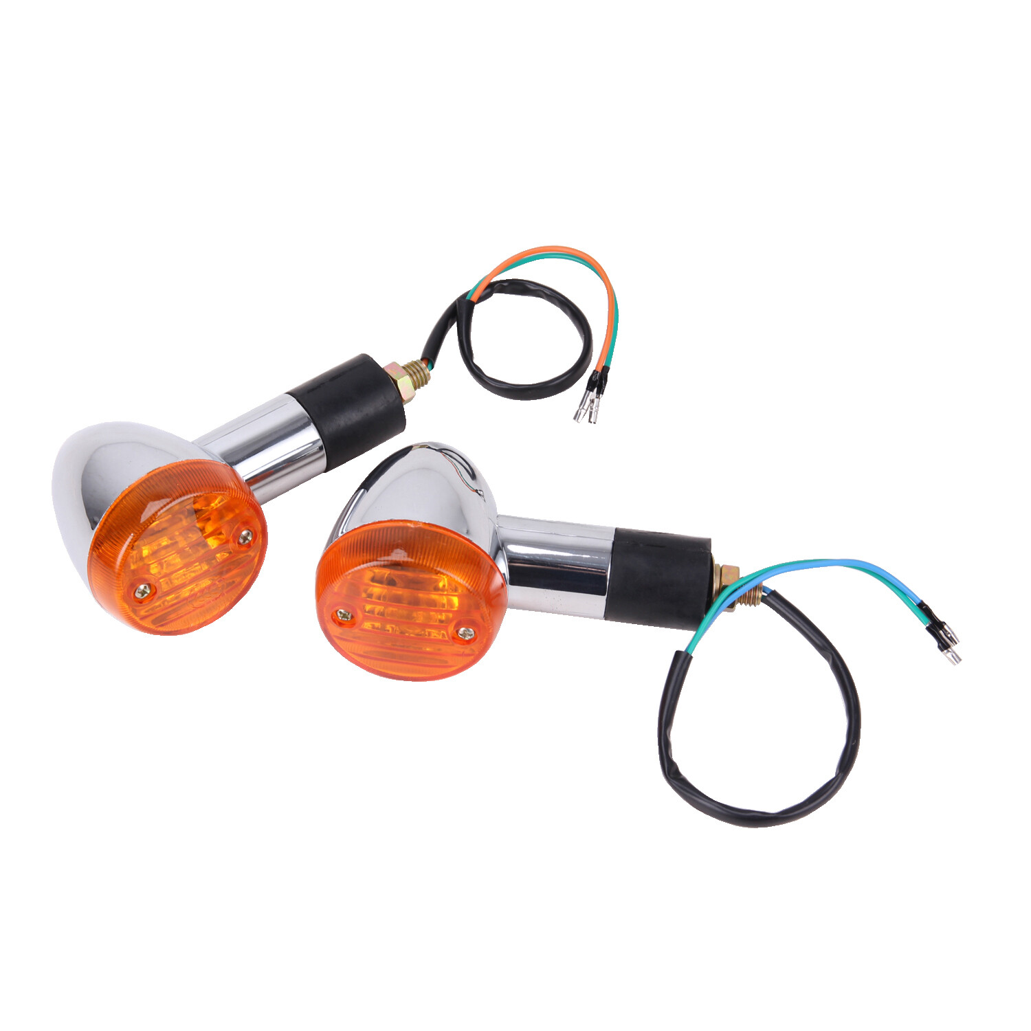 2PCS Turn Signal Lights Amber Blinker For Honda Shadow VT750 VT1100 VT1100 C C2
