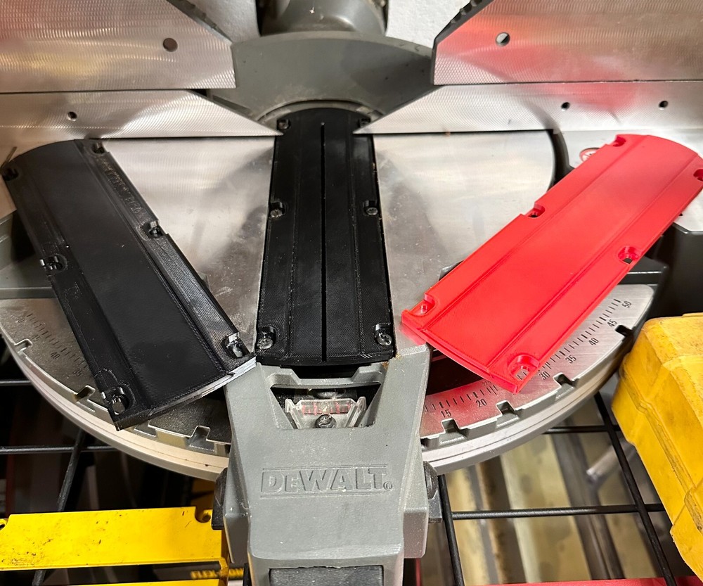 Dewalt Miter Saw Zero Clearance Inserts 3D Printed