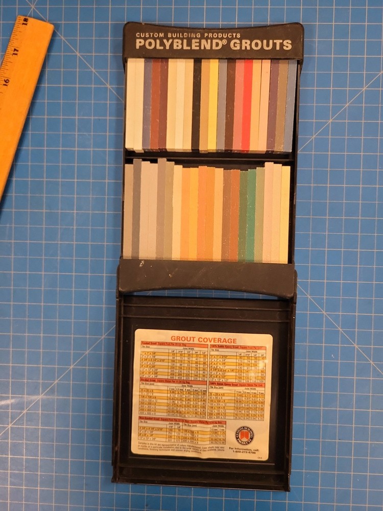 Custom Building Products Polyblend Grouts Grout Color System Tile Sample Guide