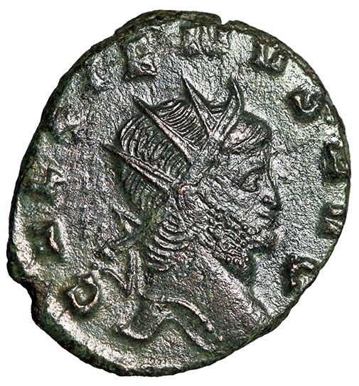 Gallienus Antoninianus "Stag Walking" Rome Extremely Fine