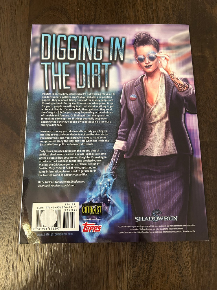 Dirty Tricks Sourcebook (Shadowrun SR4, Deep Shadows #6) 2012 Catalyst Game Labs