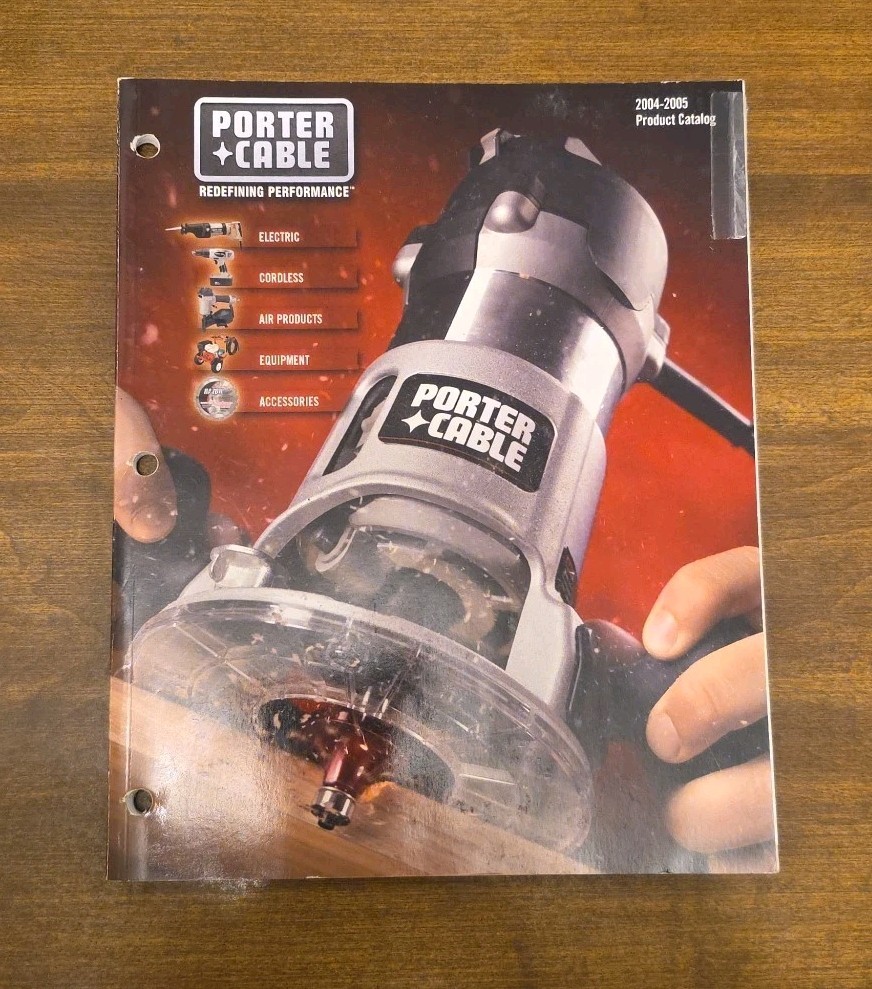 2004 Porter Cable Catalog Professional Power Tools Paperback