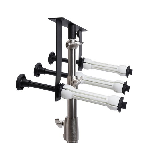 Motorized Electric 3-Roller Cloth Background Support System Wall Mount +Remote